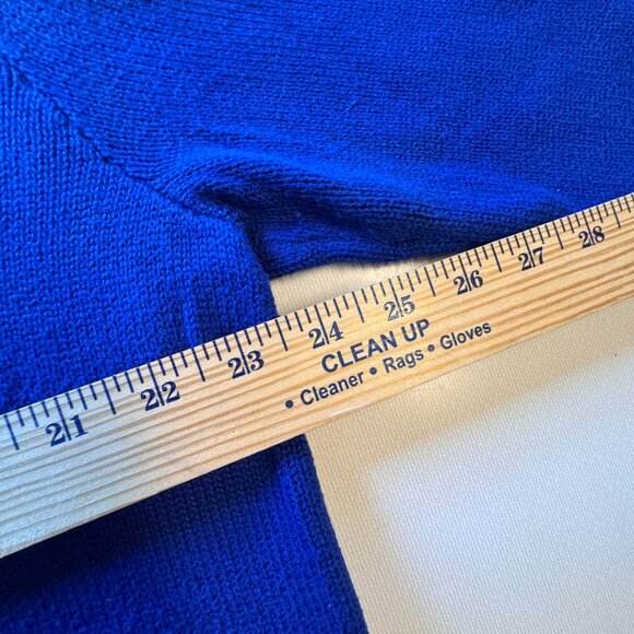 Polo Ralph Lauren 1/4 Zip Knit Sweater Mens Large Blue Mock Neck Preppy 90s Y2K - Picture 7 of 9